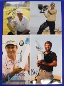 Collection of UK Golf Players Winners signed press colour photographs (4) to incl Robert Rock (Abu