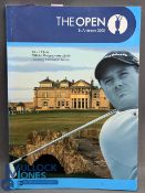 2005 multi signed The Open St Andrews Golf Programme to include Winner Tiger Woods - good signatures