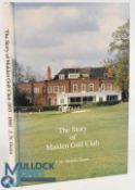 The Story of Malden Golf Club 1990 J.N (Robin) Gems (signed) hardback book (VG)