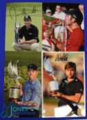 Collection of UK Golf Players - Winners signed press colour photographs (4) to incl 2x Paul Casey (