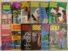 1972 Golf World Monthly magazines (12) a complete run - again published nearly 50 years ago