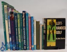 16x Golf Books - Left-Handed Golf 1965 Bob Charles, How to Play Your Best Golf All the Time 1986