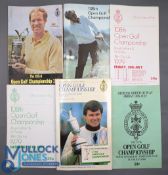 1974, 1979, 1988 The Open Golf Programmes: 1974 in good clean condition, 1979 with 2 order of play