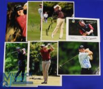 Collection of European Major, PGA Tour Winners and Ryder Cup Players signed colour press size and