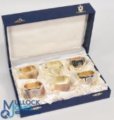 Rare 2012 Ryder Cup Medinah Presentation Set of 6x heavy oval napkin rings in original fitted