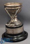 1955 Middlesex Professional Golf Championship Course Record (65) fully hallmarked Silver Trophy (