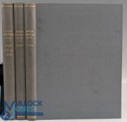 1935-1938 three bound volumes of the American Professional Golfer Magazines, 1935 a part year only