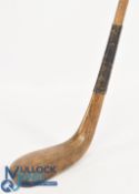 c1900 styled light stained persimmon slim long nose scare neck putter stamped to the crown McEwan,