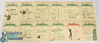 1951 Golfer Golf Monthly Magazines, a complete year, full of golf articles and adverts (12)