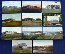 An interesting selection of various early Troon Golf Club postcards from the 1900s onwards (11) to