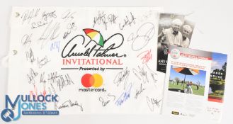 2017 Arnold Palmer Invitational Golf Tournament Multi-Signed Golf Pin Flag (#29) at Bay Hill Club