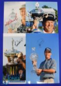 Collection of US Golf Players Winners signed press colour photographs (4) to incl Mark O'Meara (Bell