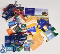 Interesting selection of various Senior Open Golf Championship season/caddie and day tickets from
