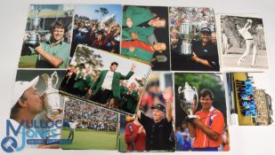 Large collection of golf colour Photographs, assorted sizes, all unsigned with press photographs