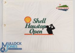 Shell Houston Open Golf Championship embroidered white Souvenir Pin Flag -- overall 13 x 17.5