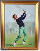 D Idrier (contemporary) - Severiano Ballesteros Open Golf Champion Royal Lytham 1988 'In Full Cry'