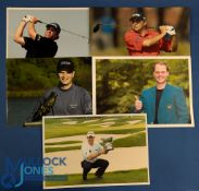 Collection of European, American and International PGA Tour Winners colour press size photographs (