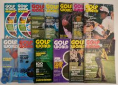 1973 Golf World Monthly magazines (13) a complete run - with a duplicate of December - again