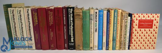 26x Hardback Golf Books - Golfing Ephemera 1991 Sarah Fabian Baddiel, British Open Champions 1991