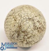 Kempshall Arlington Bramble pattern rubber cored Golf Ball showing the Patent 1902 to one pole,