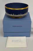Wedgwood Blue Jasperware Gene Sarazen Commemorative Golf Bowl a limited edition No.213 of 250,