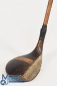 Tom Fernie, Royal Lytham and St Anne's stripe top shallow faced spoon with good central brass sole