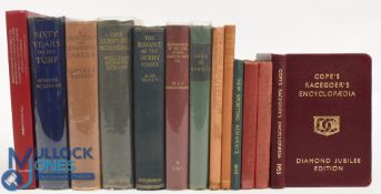 Thirteen Hardback Equine Books - Cope's Racegoer's Encyclopaedia 1955, 1961 and 1962, New Sporting