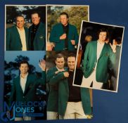 Collection of Augusta National Masters Winners large colour press size photographs (5) each earing