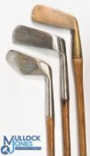 3x Interesting putters to incl a D Anderson St Andrews 'Triumph' putter with high peaked topline,