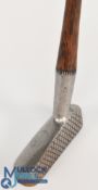 George Johnson West Runton GC, Cromer narrow mallet head stymie putter with maker's circular marks