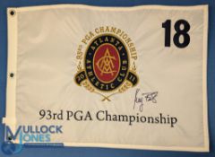 2011 PGA Championship Signed Flag, signed by winner Keegan Bradley