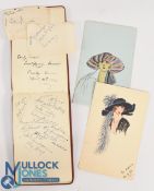 Historical - 1923 Multi-Signed Golf Autograph Album page - featuring some of Golf's most prolific