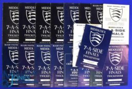 1960-87 Middlesex Sevens Rugby Programmes (18): A fine selection across almost three decades from