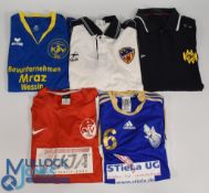 Five Overseas Football Shirts - Offenburger FV Size Large, KSV Wessin Size Large, Schonwalder