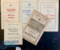 1957 S African Universities in the UK Rugby Programmes (5): v Irish Universities, Cardiff, Maesteg/