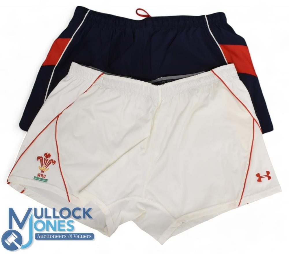 2000s Trio of different Wales Rugby Shorts (3): Mint threesome of very large hookers' and others' - Image 2 of 3