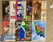 1997 British & I Lions in S Africa Rugby Programmes (12): Great tour & set, missing only the