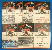 1951/52 Manchester Utd Div. 1 championship season home match programmes to include v Manchester City