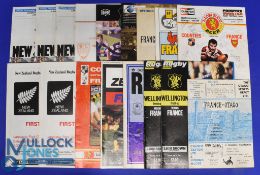 1961-1999 France Rugby Tour Programmes in NZ (16): 1961 v Otago & v Nelson Bays etc Combined; 1979 v