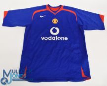 Manchester United FC Away Football Shirt 2005-2006 Size XL Nike Vodafone, some bobbles