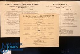 1946 & 1952 Oxford Univ Trials (2) and Stanley's Match Rugby Programmes (3): The familiar Iffley