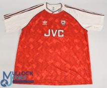 Arsenal FC Home Football Shirt 1990-1992 Size 2XL, Adidas JVC (G)