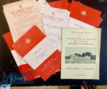 1957-1970 & one 2010 London Welsh Home Rugby Programmes (33): Some wonderful players & games here,