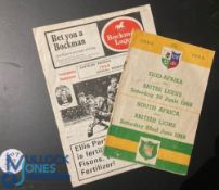 1962 British & I Lions Test Rugby Programmes (2): The 2nd and 3rd Tests, at Durban, substantial