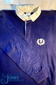 1983 Colin Deans Scotland match worn Rugby Jersey: Famous Scots hooker & Lion's dark blue no.2