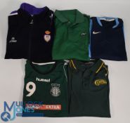 Five items of overseas sports clothing - Real Jaen FC Jacket Size 14, CFL West Polo Shirt Size