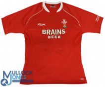 Jonathan Thomas, Cap no.1013, scarlet no.6 Wales Rugby Jersey: Unnamed but cap and player