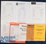 FAYC Wolverhampton Wanderers home programmes 1981/82 Watford (FAYC s/f), QPR (replay), 1982/83