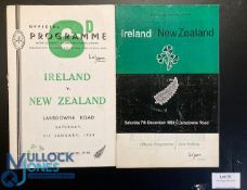 1954 & 1963 Ireland v New Zealand Rugby Programmes (2): Big Dublin games v the All Blacks a decade