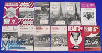 Selection of Hearts home programmes 1958/59 Rangers (SLC), 1961/62 Inter Milan (ICFC), 1963/64